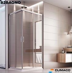 BOX DOCCIA Angolo - 75x80 cm CROMO Trasparente