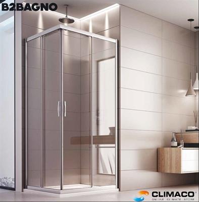 BOX DOCCIA Angolo - 70x120 cm CROMO Satinato