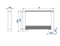 IDEAL CLIMA - Fancoil Pavim. SKUDO 400 Inv.(2.4 Kw) L.900mm