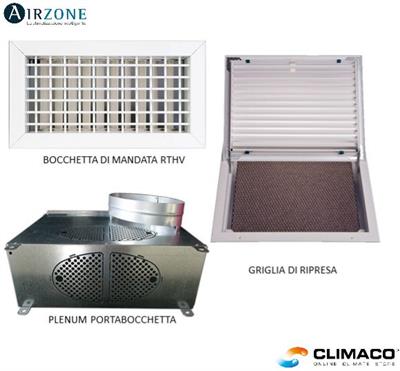 AIRZONE - Kit Bocchettame 2 Zone D.200 (Escluso Flessibile)