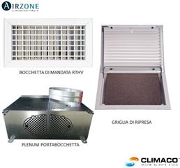 AIRZONE - Kit Bocchettame 2 Zone D.200 (Escluso Flessibile)