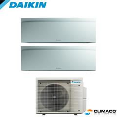 DAIKIN - Kit DUAL PARETE EMURA BIANCO 7000+7000 BTU (U.E. 4 KW)