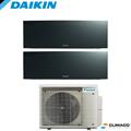 DAIKIN - Kit DUAL PARETE EMURA NERO 7000+9000 BTU (U.E. 4 KW)