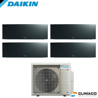 DAIKIN - Kit QUADRI PARETE EMURA NERO 7000+7000+9000+9000 BTU