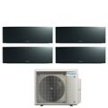 DAIKIN - Kit QUADRI PARETE EMURA NERO 7000+9000+9000+9000 BTU