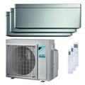 DAIKIN - Kit TRIAL PARETE STYLISH Silver 9000+12000+12000 BTU