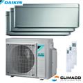 DAIKIN - Kit TRIAL PARETE STYLISH Silver 7000+7000+9000 BTU