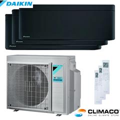 DAIKIN - Kit TRIAL PARETE STYLISH Tot Black 7000+7000+7000 BTU