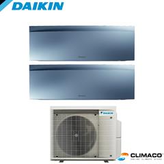 DAIKIN - Kit DUAL PARETE EMURA Silver 7000+7000 BTU (U.E. 4 KW)