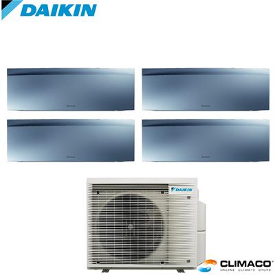 DAIKIN - Kit QUADRI PARETE EMURA Silver 7000+7000+7000+9000 BTU