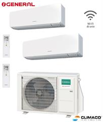 GENERAL - Kit DUAL PARETE KG 7000+7000 BTU (U.E. 4 KW) - WI-FI