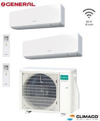 GENERAL - Kit DUAL PARETE KG 9000+9000 BTU (U.E. 5 KW) - WI-FI