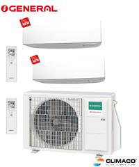 GENERAL - Kit DUAL PARETE KETA BIANCO 7000+12000 BTU (4 KW) WI-FI