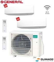 GENERAL - Kit DUAL PARETE KETA BIANCO 9000+9000 BTU (5 KW) WI-FI