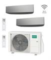 GENERAL - Kit DUAL PARETE KETA SILVER 7000+7000 BTU (4 KW) WI-FI