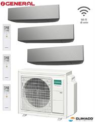 GENERAL - Kit TRIAL PARETE KETA SILVER 9000+9000+9000 BTU (5,4 KW)