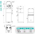 Scaldabagno P.d.C. - EGEA Tech 90 LT      2CP0020F